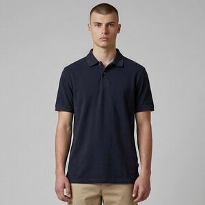 James Perse Standard Polo Shirt Mens Sz 3 Black Sueded Jersey Cotton Made USA